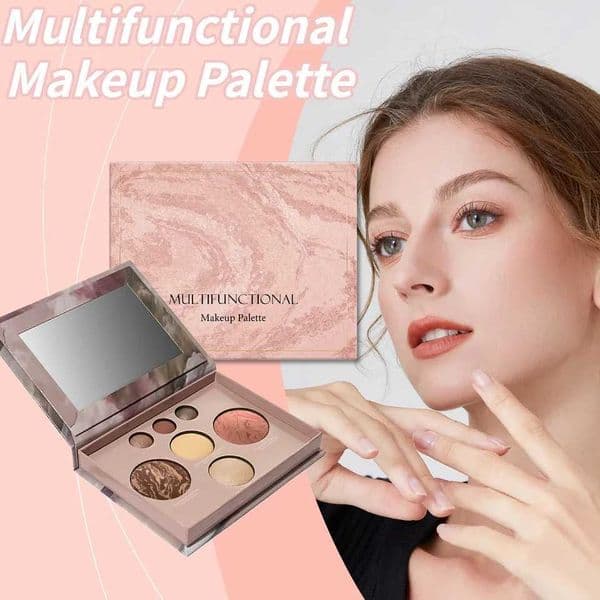 Multi-Functional Makeup Palette Eyeshadow Contour Blush And Highlighter All In One Fine Powder Texture Portable Makeup Palette Z260406