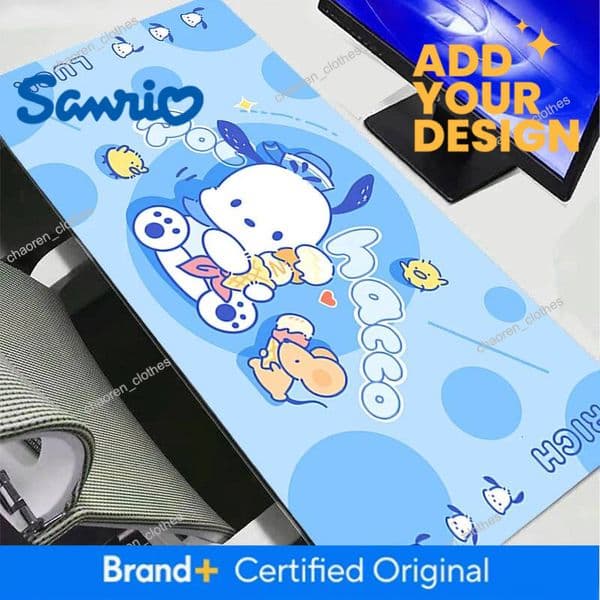 Designer Mouse Pad Cinnamoroll Notbook Gamer Big Keyboard Nonslip Rubber Computer Rug Carpet Desk Mat PC Gamer My Melody Kuromi Mousepad