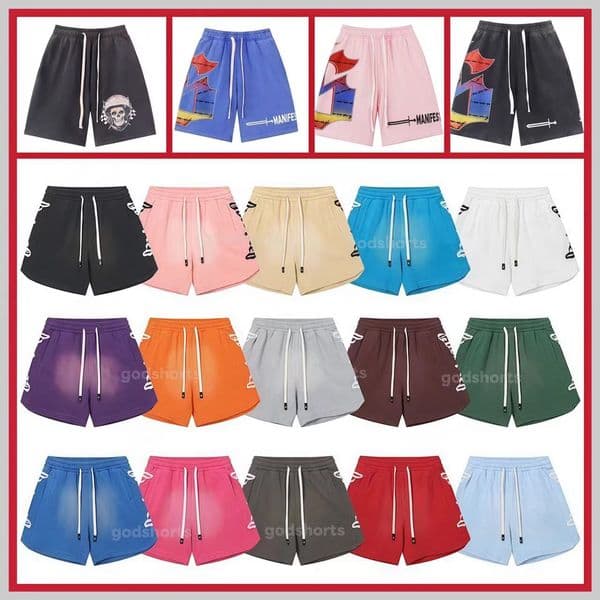godshorts shorts jean pants designer mens high street new man womens printed doubleply short pants running daily fiess loose fit washed retro sport joggers us sxl