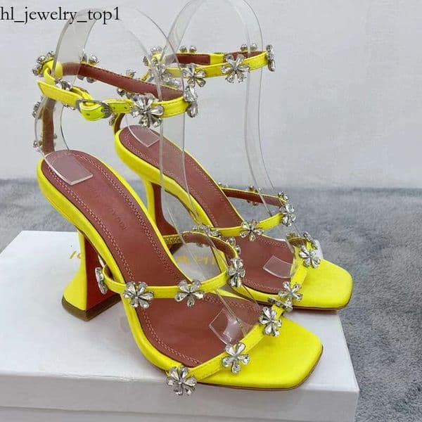 Luxury Crystal mesh Pump Designer amina muaddies sandal wed shoe for woman Diamond bow lace High heels slide heel Top quality slipper dress prom bridal shoes 0bc