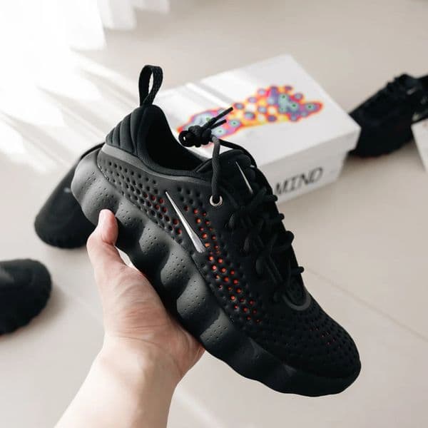 Desginer Mind 002 Fragment Running shoes Rubber Tech Comfort Sneakers Bone White Red Black Light Smoke Grey Mens Womens Mind002 Summer Beach shoe size 36-45