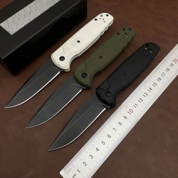 4300BK-02 CLA 9070BK Folding Pocket Knife D2 knife Steel G10 Handle Outdoor Camping EDC Tool Portable for Fishing Hiking Travel