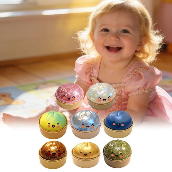 New Needoh Styles Giant Squishys Colorful Stress Fidget Simulation Flash Dumpling Pressure Ball Slow Rebound Soft Pinch Toys