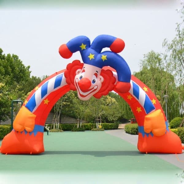 Free delivery Outdoor attractive advertising event inflatable clown arch cartoon archway for sale welcome entrance archways carnival party