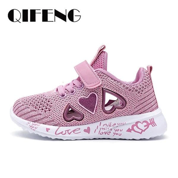 Girls Casual Shoes Light Mesh Sneakers Kids Summer Children Spring Autumn Tenis Cute Sport Cartoon Female Running Sock Footwear 260407