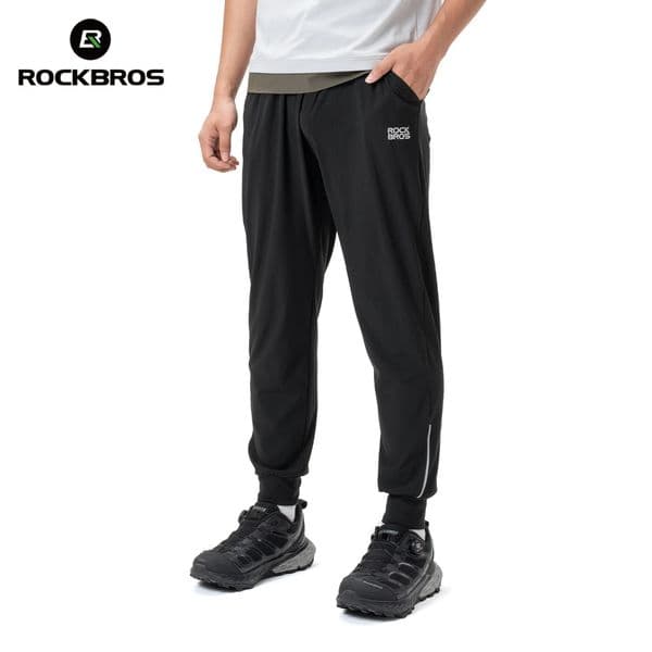 ROCKBROS Sport Thin Pants Running Outdoor Trousers Breathable Water Repellent Fitness Casual Pants Reflective Sweatpants 260407BJ