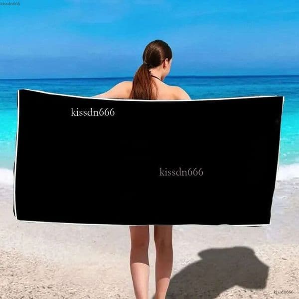 Retro black classic letter beach towel designer towel fashionable bath towel bathroom supplies absorbent rectangular towel