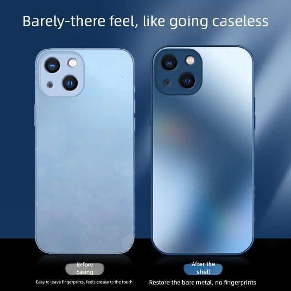 Suitable for Apple 15 phone case, frosted glass, men's iPhone 13, women's new model 16max, full protection 12, anti-drop 17p