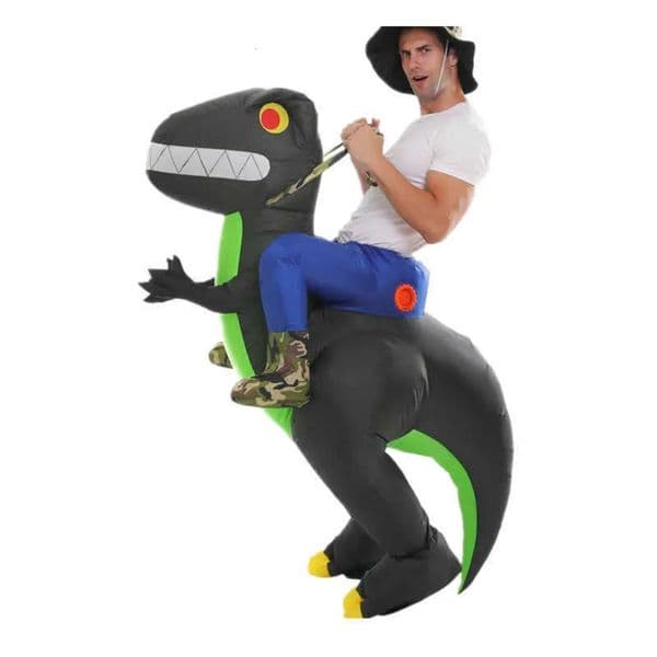 Designer gift set Halloween Children's Day Dinosaur Costume Allosaurus Rideable Tyrannosaurus Rex Mount Cartoon Inflatable Clothing Decoration 02