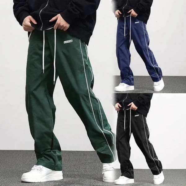 mens woven pants Urban Mens Style Sport and Casual Pants Suitable for sports fitness 260407