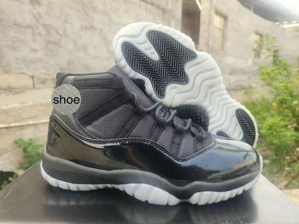 11s Prom Night Basketball Shoes for Men Black Patent Leather High Top Retro Sneakers, 11 Comfortable Outdoor Sports Trainers Free Shipping