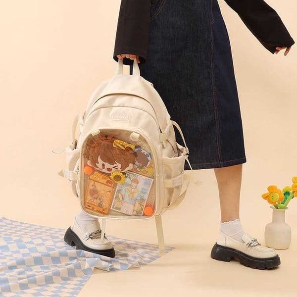 Large Capacity Double Shoulder Pain Bag Badge Pain Bag Doll Bag Commuter Bag Cute Versatile Grain Bag Q260407