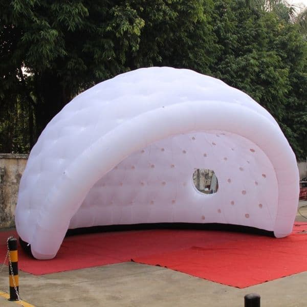 Free delivery Party Disco igloo inflatable half dome tent with 2 circle windows,event golf marquee for advertising