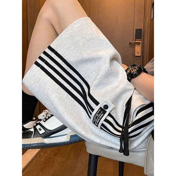 American Sle Men's Summer Thin Wide Leg Loose Baskeall Orts Qui Dry Casual Pants Breathable Comfortable Lightweight