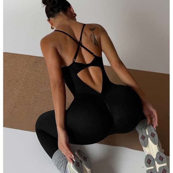 Style Autumn Winter Tight Long Pants Beautiful Back Quick Dry Sports Butt Lifting Fitness Yoga Jumpsuit Pilates luanyun
