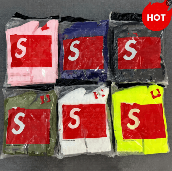 4 Pairs wholesale designer socks underwear men designers underwear men white Sports Socks Cotton Thick Black White Classic Long Socks Medium Long Socks
