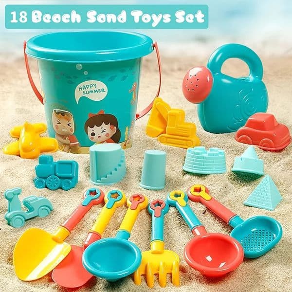 18Piece Beach Sand Toy Set Perfect for Kids Summer Fun 260407BY