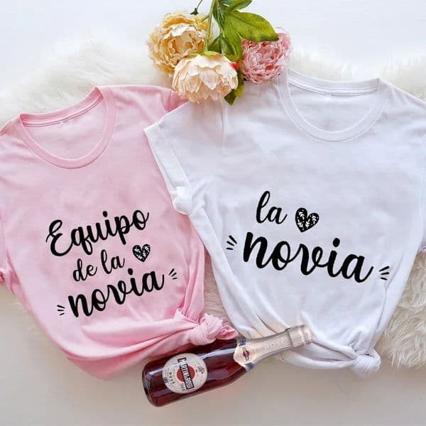 Team Bride Tshirt Spanish Girl Bachelorette Party Shirt Bridal Shower Clothes Friends Squad Wedding Female Hen Tees 260408