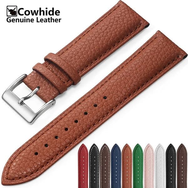 SAMCO Genuine Leather Watch Band 12/14/16/18/19/20/21/22/24 mm Watch Strap for Man Women High-quality Wrist Watchband Tool 260403
