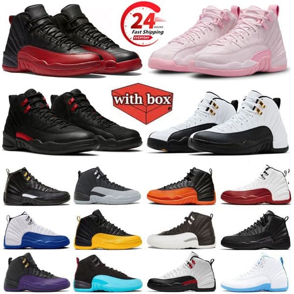 nikeairjordan12 Designer Basketball Shoes 12 men Classic Taxi 12s Sports sneakers Barons Cherry Field Purple Flu Game French Blue Wolf Grey Hight Cut 5.5-13