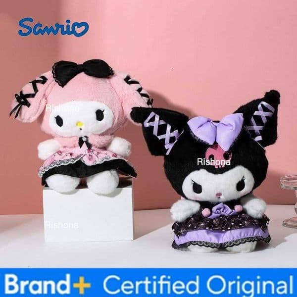 Sanrio Cute Party Kuromi Melody Plush Toys Festival Holiday Gift Homdecor Stuffed Dolls Girl Sleeping Plush Pillow H260408