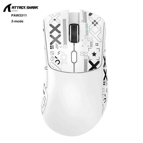Attack Shark R1/X11 Wireless Gaming Mouse 18K DPI PAW3311 Ergonomic Lightweight Tri-Mode Bluetooth 24GHz USB for PC/Laptop S2647