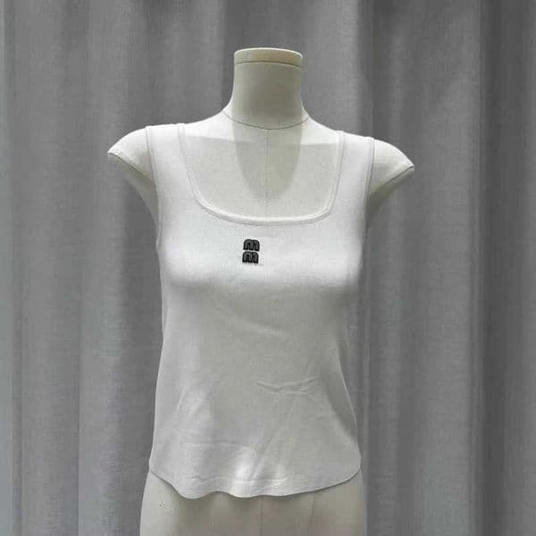 Women's Tanks & Camis designer Spring Summer New Knitted Letter Series Sleeveless Pullover Camisole Vest Trendy Clothing 83KR