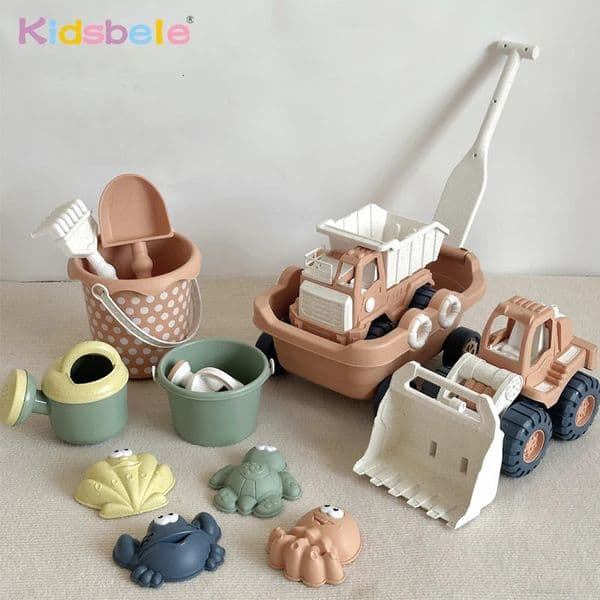 Beach Toy Excavator Engineering Vehicle Sand Digging Digger Tool Truck 260407