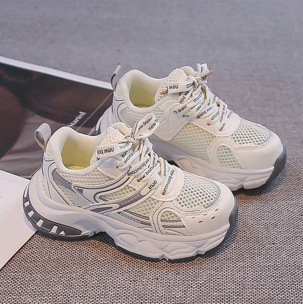 Toddler to Teen Unisex Mesh Sneakers Kids Breathable Lightweight Walking Shoes for School Outdoortoddler to big kids Free shipping