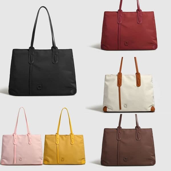 2047AO Large Capacity Womens Tote Bag Stylish Single Shoulder Handbag with File Compartment Charm Bags for Everyday Use Includes Pocket Divider Feature