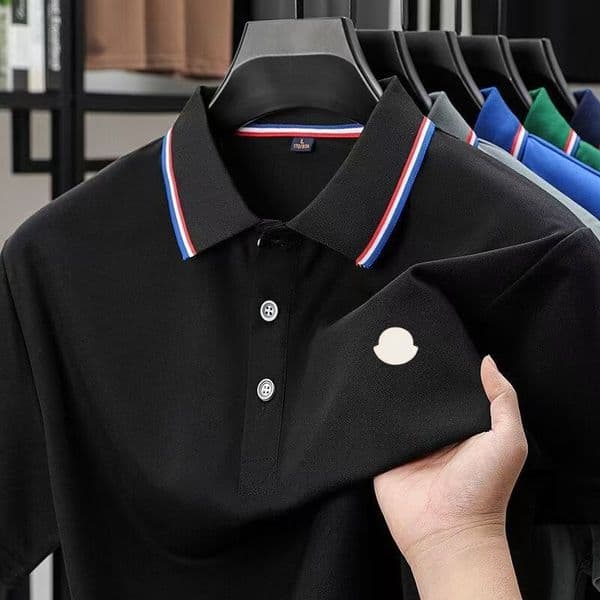 Designer polo shirt men polos High quality tshirt Striped lapel Short Sleeve loose Classic Casual Shirt Mens Polo fashion oversized clothing Size S-3XL Q260425
