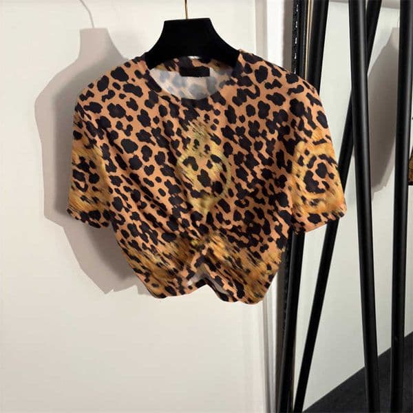 Animal Print designer t shirt women Short-Sleeve TShirt pattern summer tee t-shirt breathable shirt casual fashion clothes