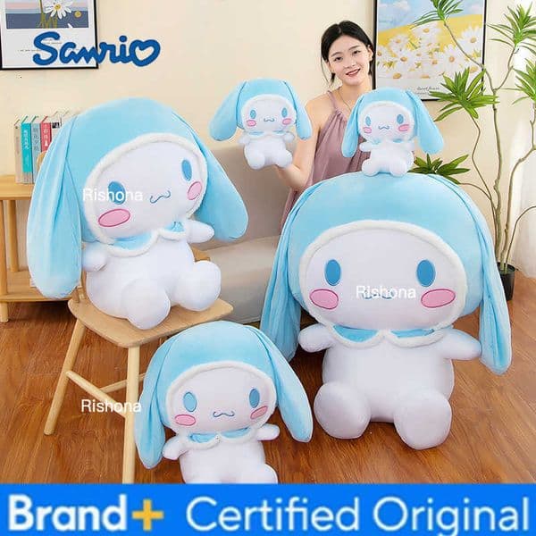 Sanrio 25Cm Kawaii Anime Plush Toy Cartoon Roll Cinnamon Soft Plush Doll Baby Pillow Home Decor Christmas Gift H260408