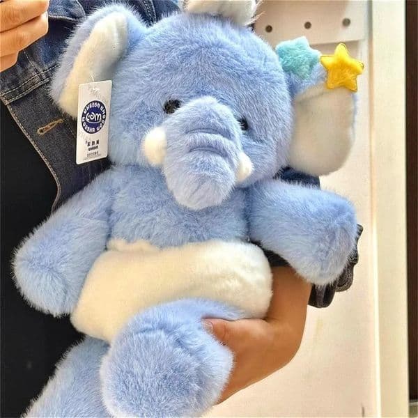 3545cm Kawaii Cute Elephant Baby Wear Paper Diaper Plush Toys Animal Doll Soft Comfy Fluffy Plushies Soothing Appease 260407