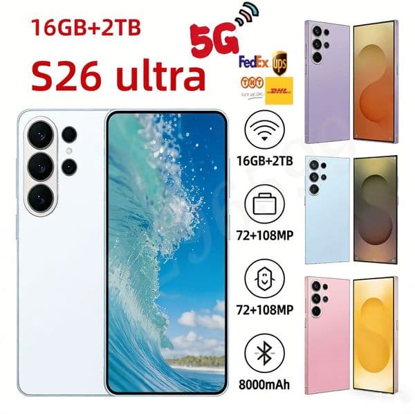 i17 Pro Max unlock S26 Ultra 6.9Inch mobile phone 5g 16GB+1TB Smart Unlocked Touch Screen cell phones android smartphone Camera HD Display s26 ultra Phone