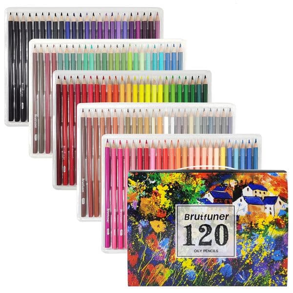 120 Colors Colored Pencils for Adults Relaxation Coloring Books Back to School Supplies for Kids Teens Drawing Sketching 260407BJ