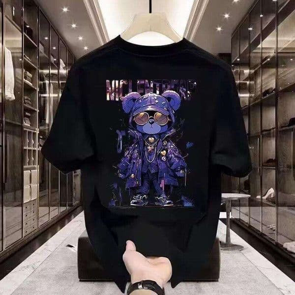 T Shirt Tops 2026 New Popular Short-Sleeve Casual High-End Men's T-Shirt, Summer Pure Cotton Tee, Trendy Brand Versatile Top Men's Clothing