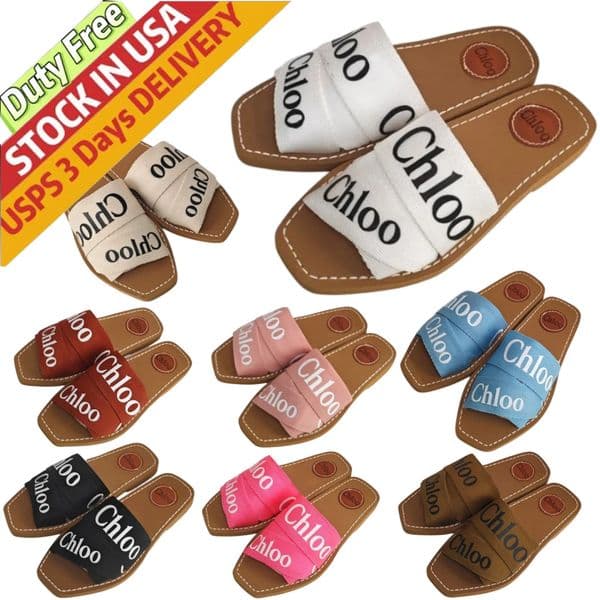 Hot top quality designer slippers luxury sandals flat slippers designer canvas slippers women's sandals sandals casual shoes summer flat flip flops women with box A+