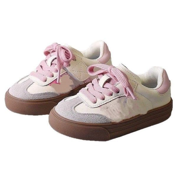 Big Kids Retro Casual Sneakers school shoes for Unisex Children Fashion Color Block Lace Up Shoes outdoor soft sol for Boys Girls Free Shipping size 26-37