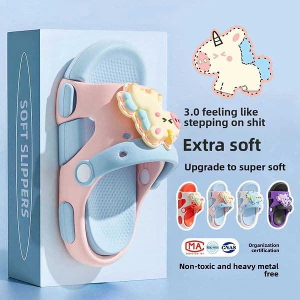 CHIldrens slippers for the Year of the Horse 2026 summer indoor home anti-slip slippers for boys and girls C260408