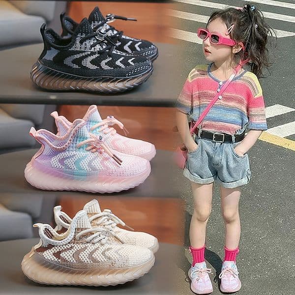 Children Running Sneakers Boys Girls Lightweight Breathable Athletic Sport Non Slip Daily Wear Shoes School Playground Free shipping