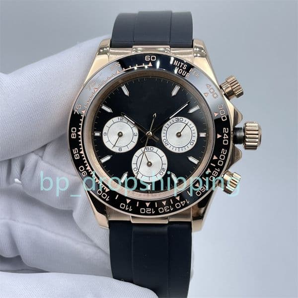 Luxury Mens Watch 40mm Automatic Movement 904L Stainless Steel Rubber Strap Men Wristwatches Transparent Movement Designer Mans Watches Montre De Luxe