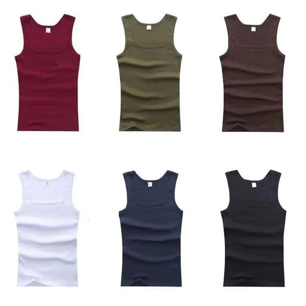 Classics Male Vest Summer Plus Size Men Clothes Tank Tops Black White Gray Singlets Sleeveless Fitness Casual Bodybuilding Vests 260408