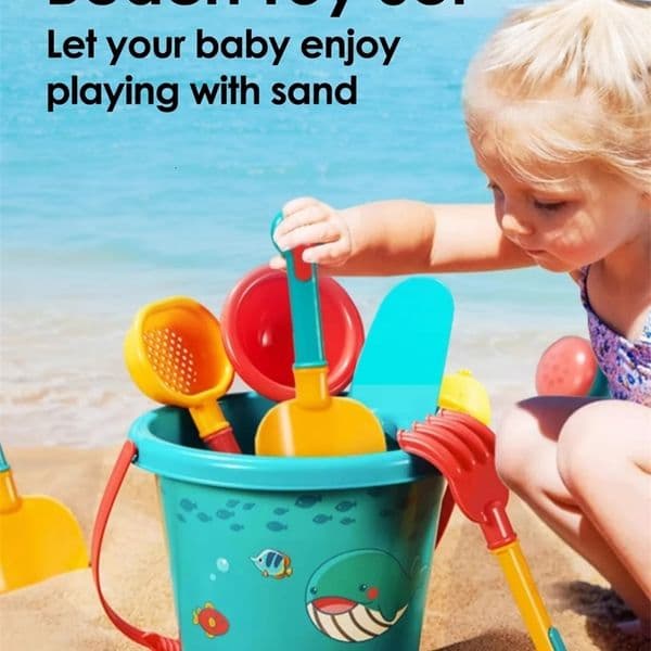 18PCS Summer Beach Set Toys For Kids Digging Sand Plastic Bucket Watering Bottle Shovels Children Water Game Tools w260407