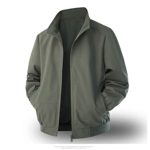 Mens Classic Business Jacket Windbreaker Zipper Jacket Turn-Down Collar Winter Autumn Man Formal Trench Coat Men Clothing 260407