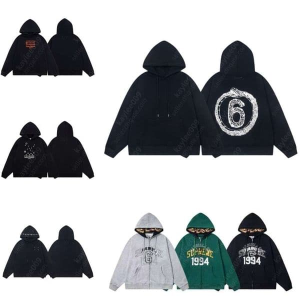 Maison MM6 brand hoodie Fashion hoodies designer men womens hoody High quality zip up hoodie Popular hoodies for men comfortable sweatshirt designer clothing 003