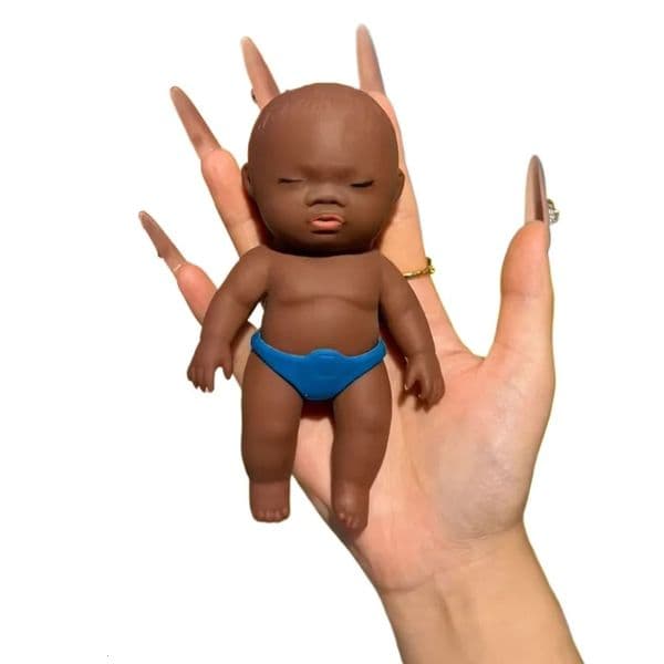 Palm-sized Squishy Doll Natasha Lifelike Baby Slow Rebound Doll Stress-relieving Toy for Adult and Children Suitable for Gifting 260407