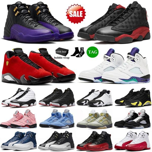 Designer Sneakers 5s 12s 14s Basketball Shoes Mens Shoes Red Stealth Gamma Blue Black Taxi Twist Dark Gray Advanced leather Man Sports Trainers Eur size 40-47 With Box