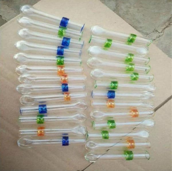 Smoking Pipes Aeecssories Glass Hookahs Bongs Transparent and colorful glass suction nozzle