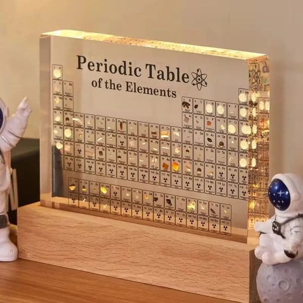 Acrylic Elements Periodic Table Mendeleev Safe Periodic Table Figurine Display Science Ornament Room Decoration Desk Accessories 260407